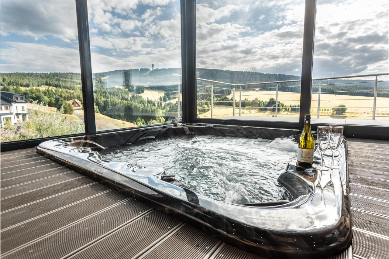 Wellness Villa Klinovec Views Loučná pod Klínovcem Dış mekan fotoğraf